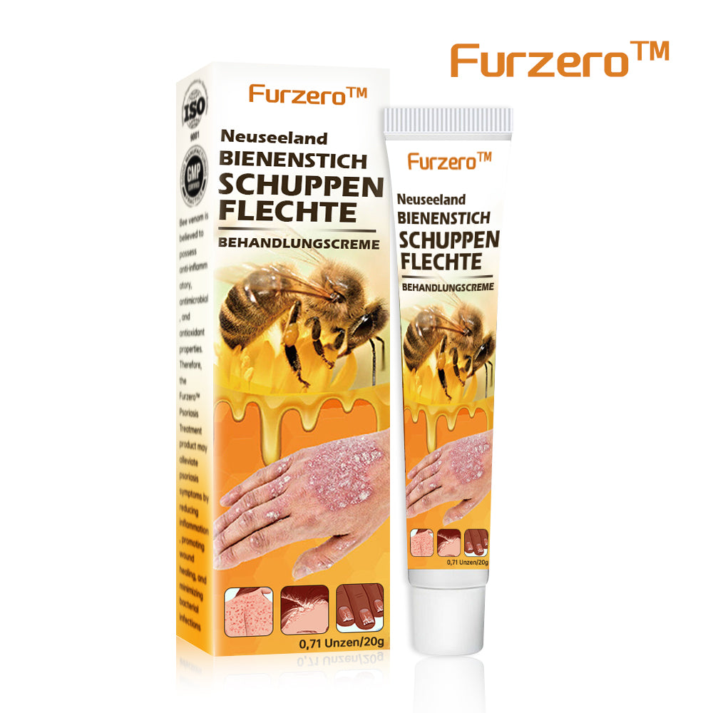 🐝Furzero™ Neuseeland Bienengift Psoriasis-Behandlungscreme (Geeignet für alle Hautbedingungen)