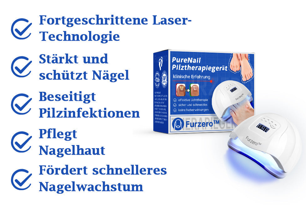 👍Furzero™ PureNail Pilz-Lasertherapiegerät