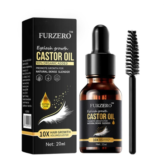 Furzero™ 100% natürliches Rizinusöl Wimpern-, Augenbrauen- und Haarwachstumsserum