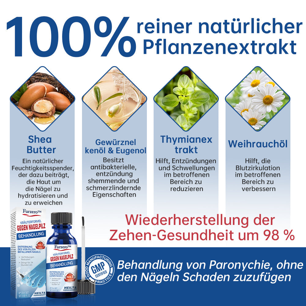 Furzero™ Herbal Formula Nagelpilz-Paronychie-Behandlungsgel Pro