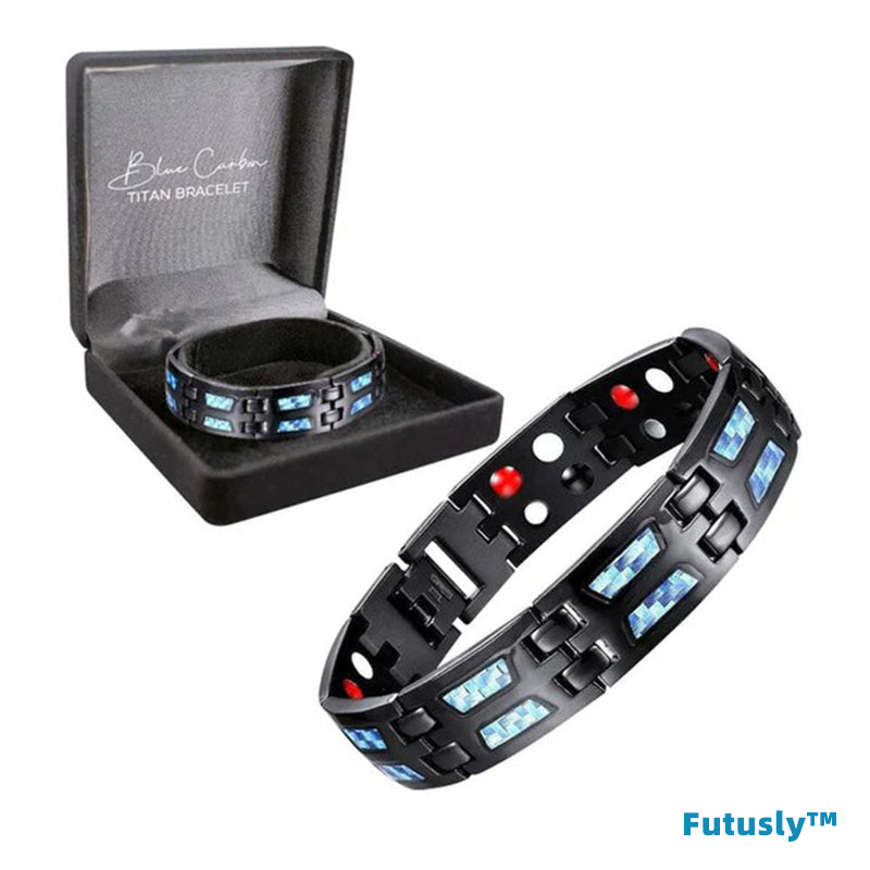 Futusly™ Blaues Titan Karbon Armband