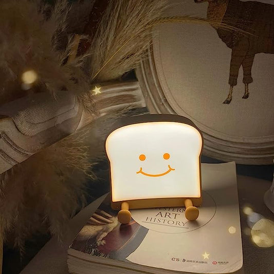 Coole Toastbrot Nachtlampe,Coole Schreibtischlampe Geschenke für Frauen Teenager Mädchen,Coole Tischleuchte Erwachsene Männer Weihnachts- und Abschlussgeschenke Ideen für Ihre Schwester Beste Freundin